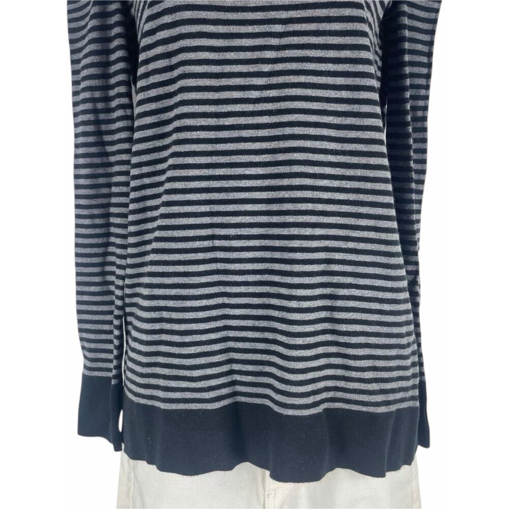 Acrobat Cashmere Blend Sweater Cold Shoulder Striped Size XS - Picture 5 of 9